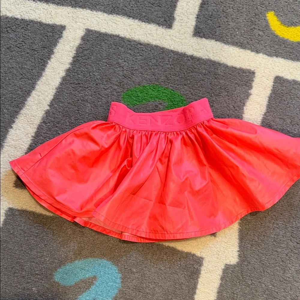 Kenzo Bright Pink Flared Skirt